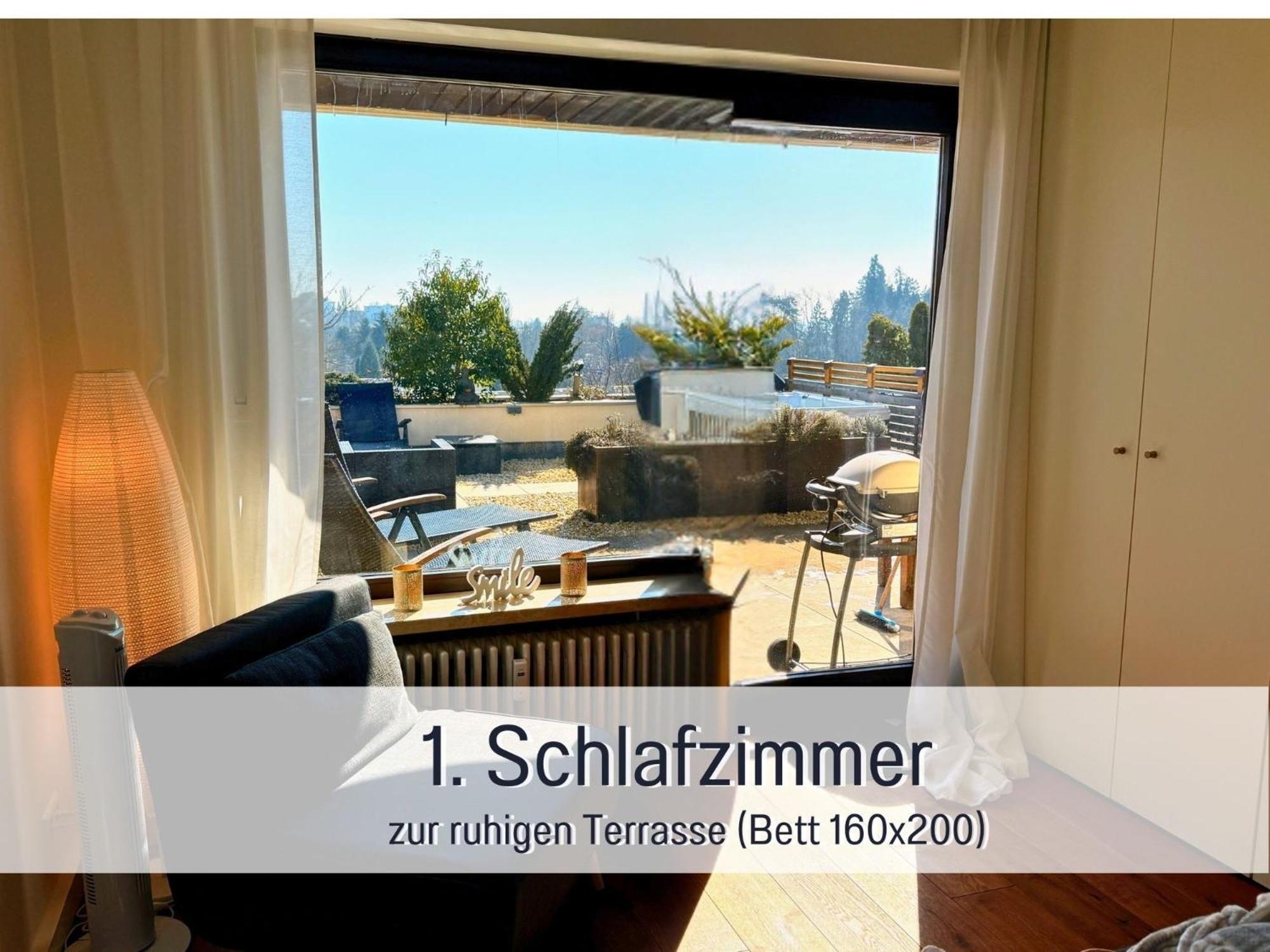 Sonnenterrasse - 3 Schlafzimmer, Whirlpool & Alpenblick - Perfekt Fuer Romantik Oder Familienurlaub Mit Kind , Hund Willkommen By Ferienwohnenamsee - Uberlingen Eksteriør bilde