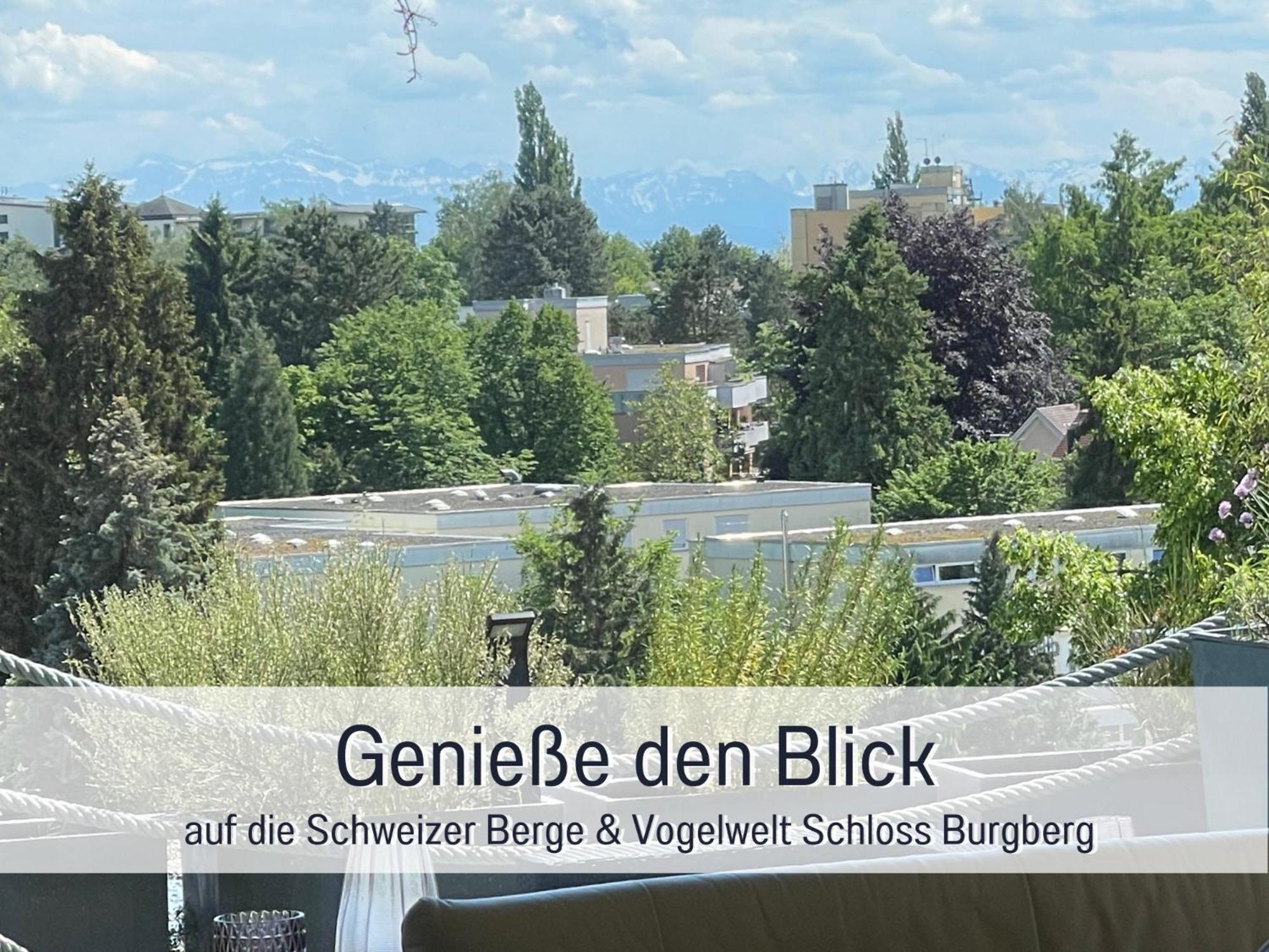 Sonnenterrasse - 3 Schlafzimmer, Whirlpool & Alpenblick - Perfekt Fuer Romantik Oder Familienurlaub Mit Kind , Hund Willkommen By Ferienwohnenamsee - Uberlingen Eksteriør bilde
